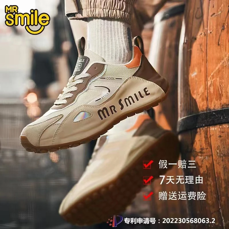 MR SMILE/微笑先生情侣鞋轻奢手工鞋时尚休闲百搭潮鞋鞋子网面