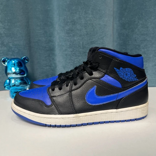 43码 AJ1黑蓝 二手无原盒 公价1069 板鞋篮球鞋