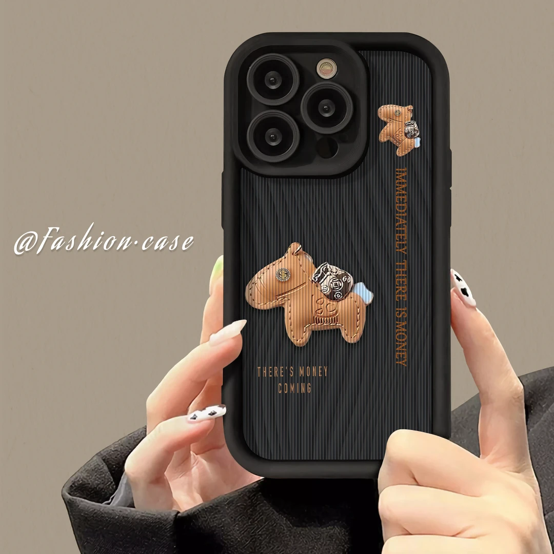 适用于苹果16华为OPPO小米VIVO马上有钱创意潮LJ阶梯手机壳1F181