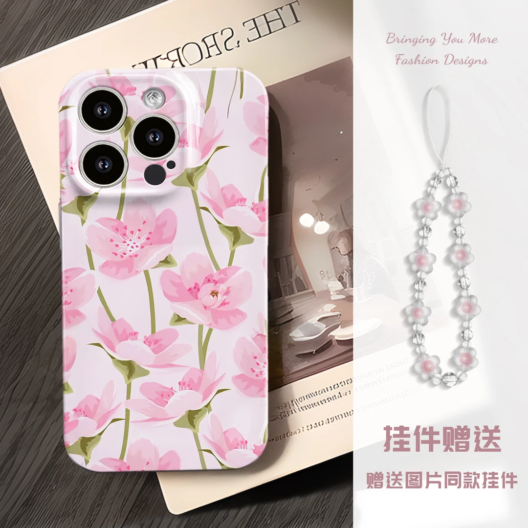 适用于苹果16华为OPPO小米VIVO高级感时尚百搭软菲林手机壳CA0088