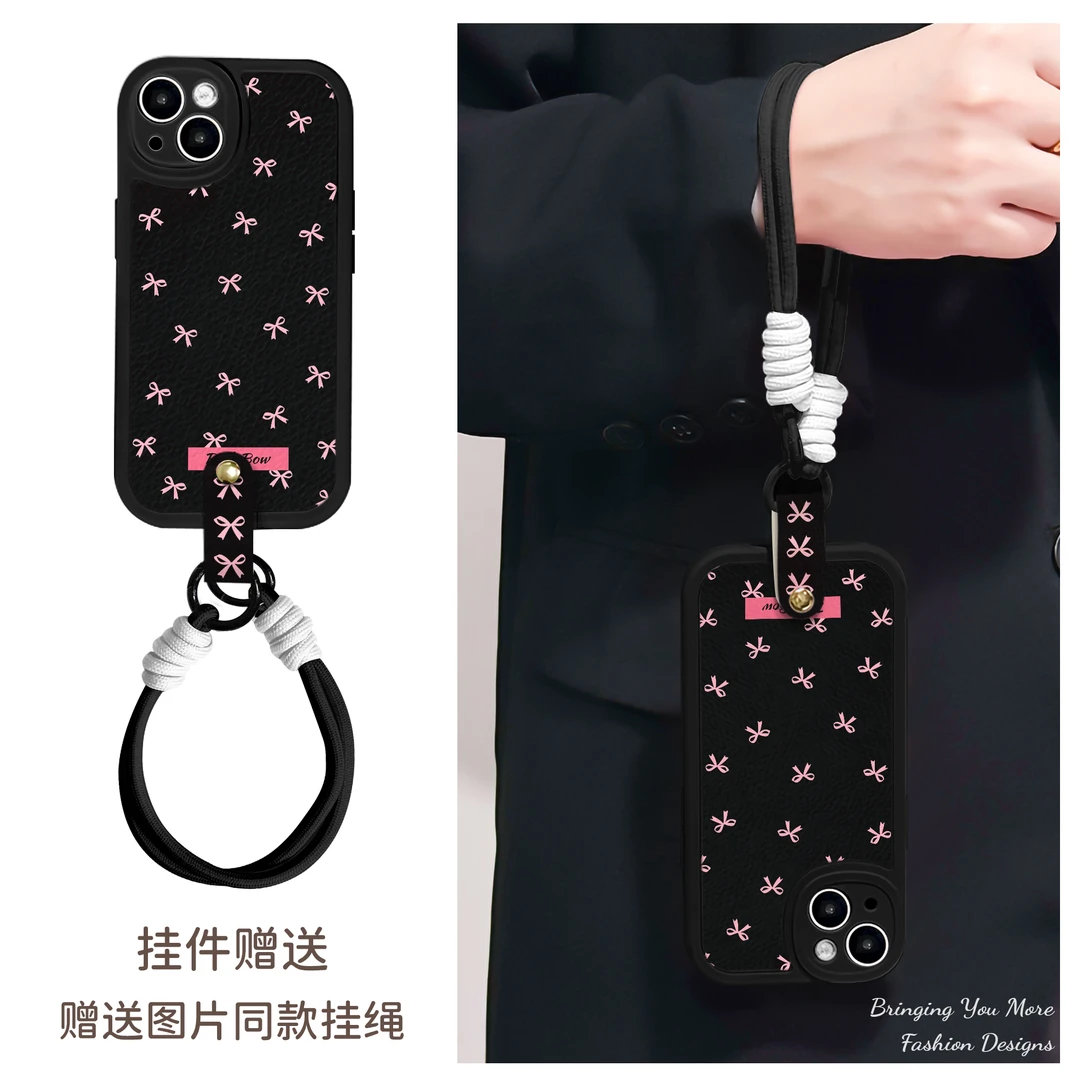 适用于苹果16华为OPPO小米VIVO高级感时尚百搭手机壳皮纹EA0066