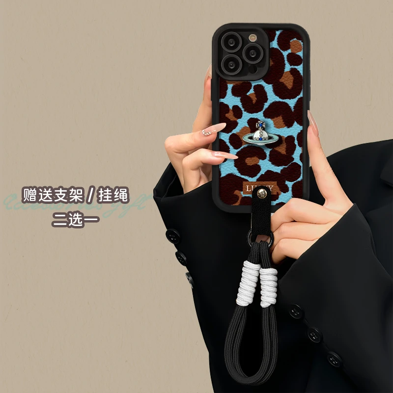 适用于苹果16华为OPPO小米VIVO高颜值百搭皮纹LJ阶梯手机壳AA0168