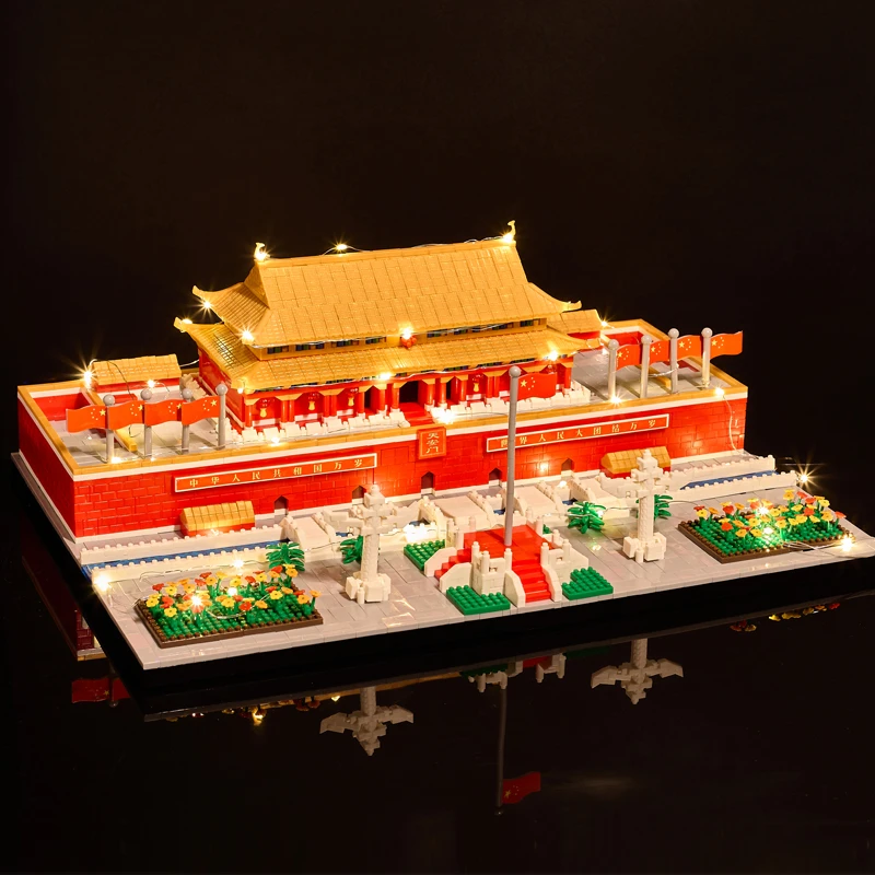 .天安门积木中风古建筑高难玩具拼图10000粒拼装男孩生日礼物