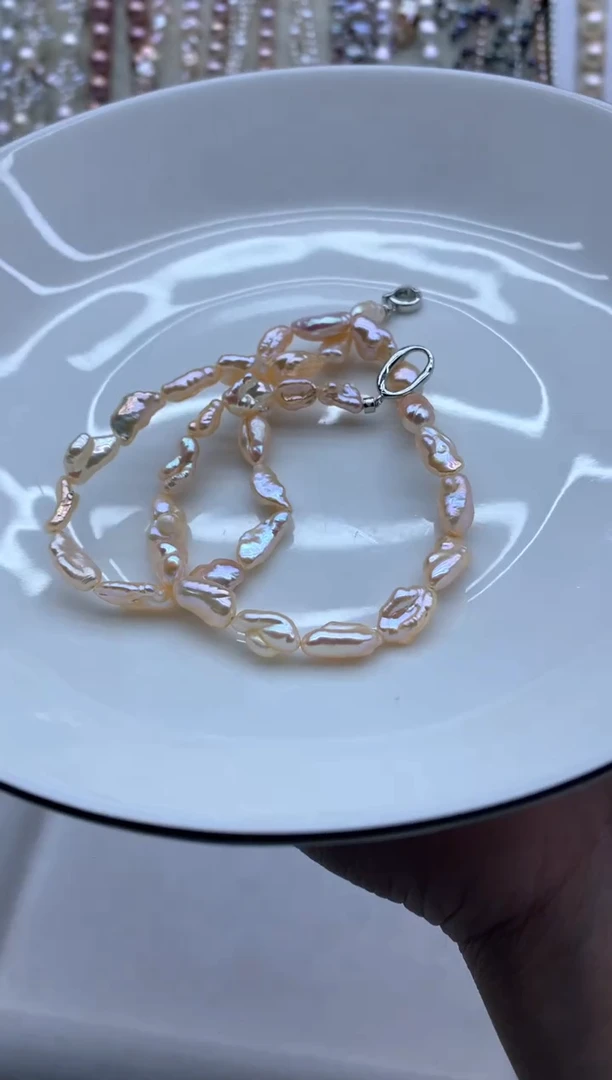 【闪购商品】淡水珍珠颈饰未镶嵌淡水珍珠项链