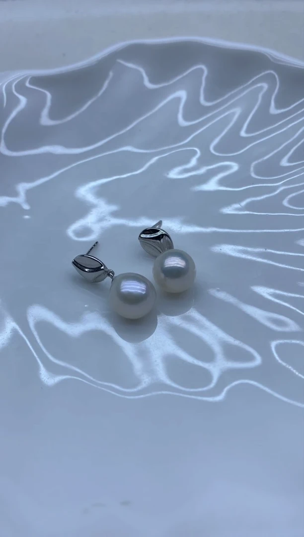 【闪购商品】淡水珍珠耳饰银S925镶嵌淡水珍珠耳饰