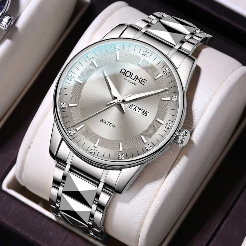 奥刻经典正品时尚防水夜光男士全自动手表kk063