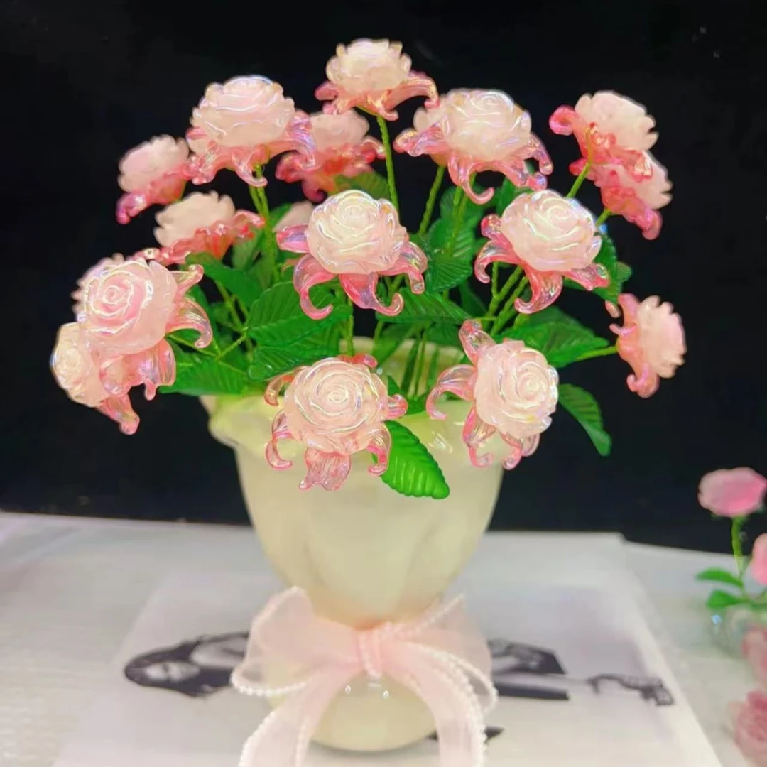 26朵玫瑰+手捧花瓶  DIY材料包