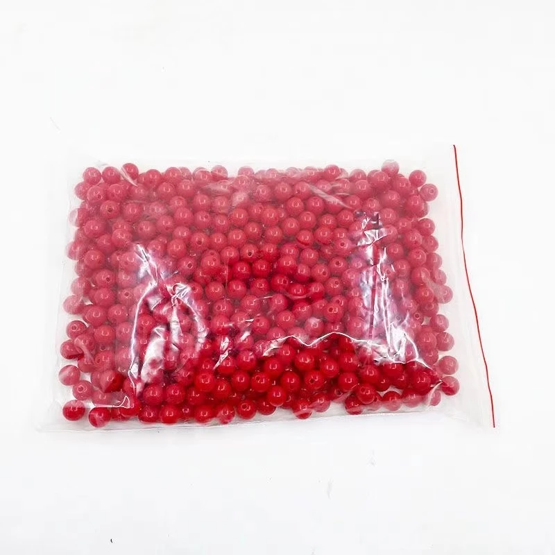 红浆果卡10珠子（500克）  材料