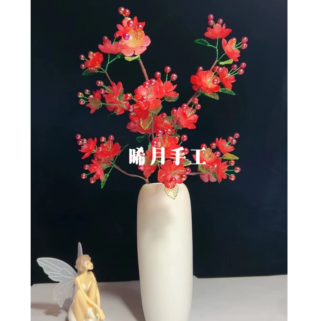 【长相思】凤凰花6大支(中桌摆) 手工DIY材料包