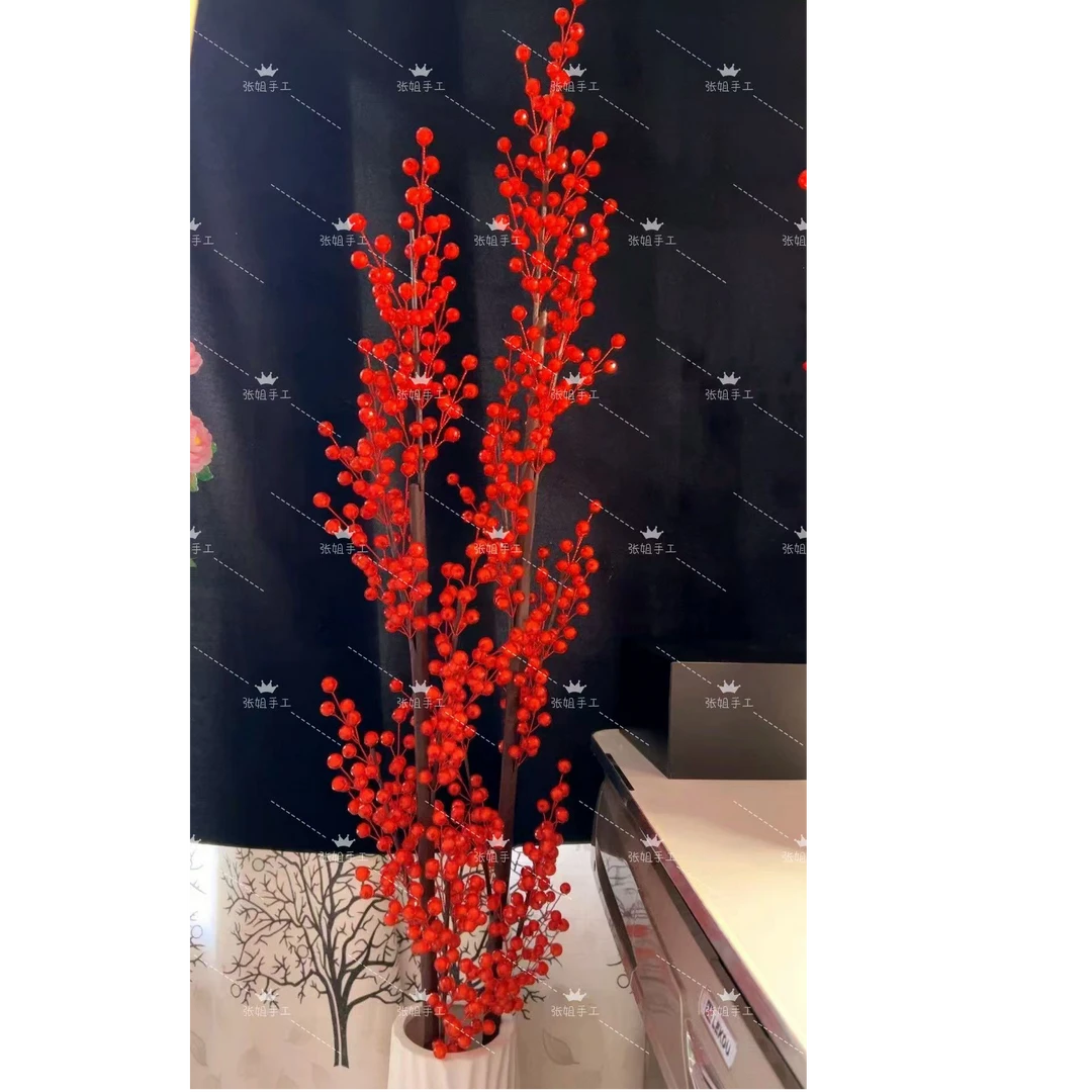 落地款一路长红（切面珠）材料包（没有长花杆