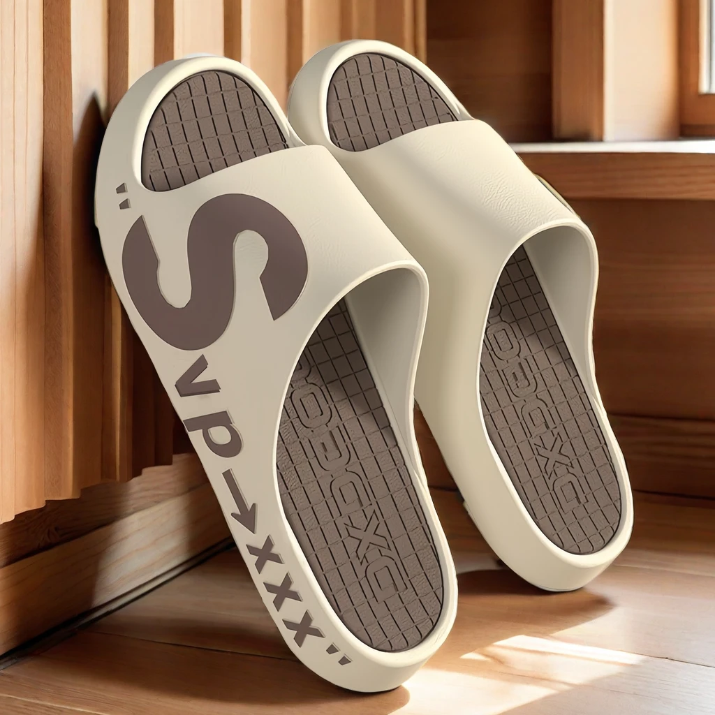 拖鞋男士夏季外穿高档防滑耐磨踩屎感户外运动篮球外出情侣凉拖鞋