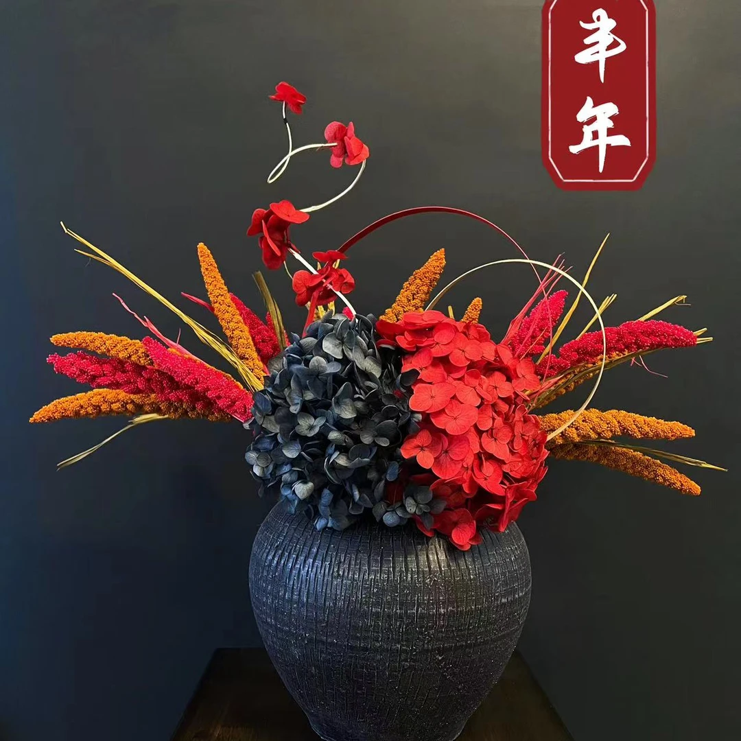 丰年/国风新中式喜庆好寓意高级永生花摆件