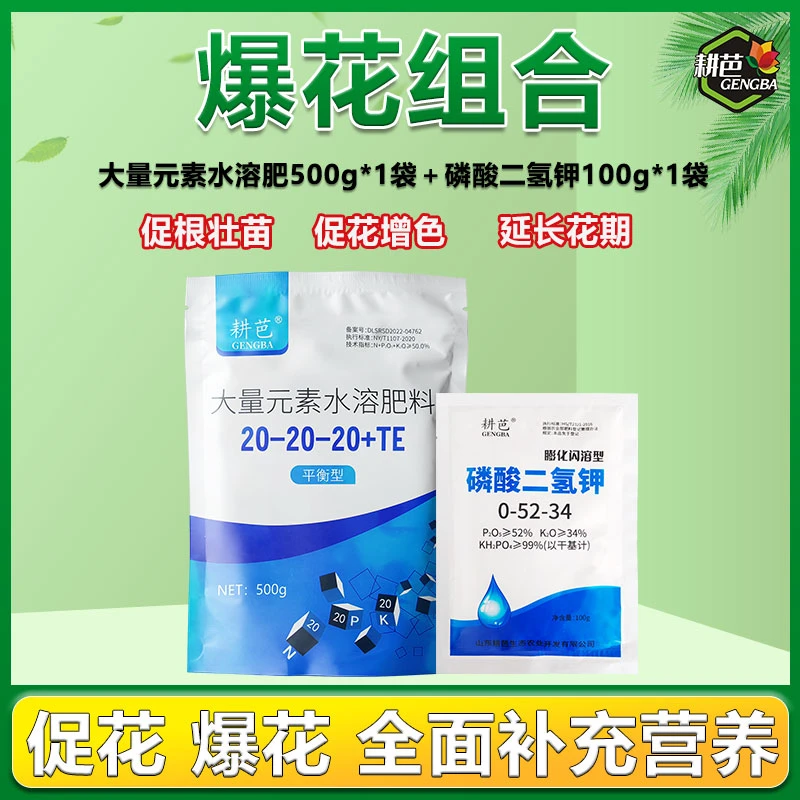 【英儿花园专享】 大量元素水溶肥+控花型磷酸二氢钾 促生长爆花苞