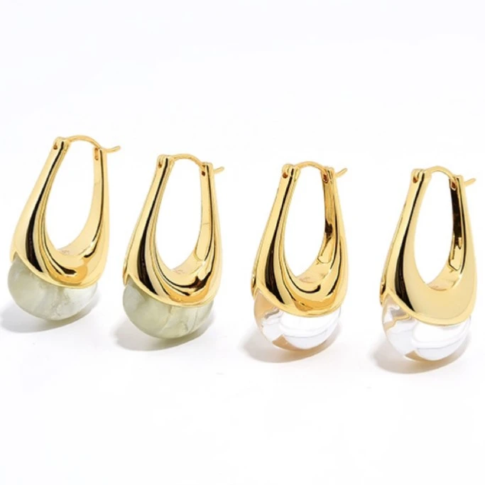 AKM LULU 925银耳饰 复古法式浪漫耳环精致绿葡萄小众轻奢耳环女