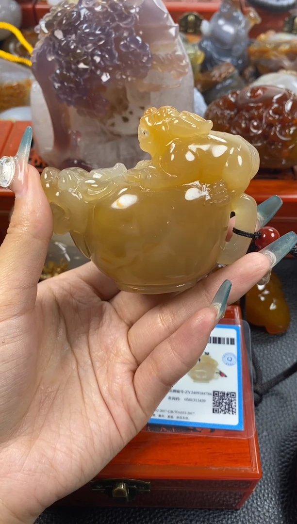 【闪购商品】玛瑙/玉髓手把未镶嵌1