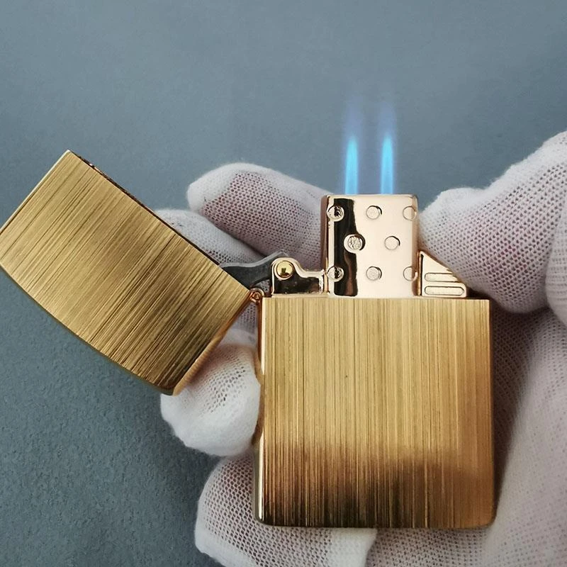 Zorro佐罗Z902黄铜外壳组装Z513充气打火机内胆透明气仓双火防风