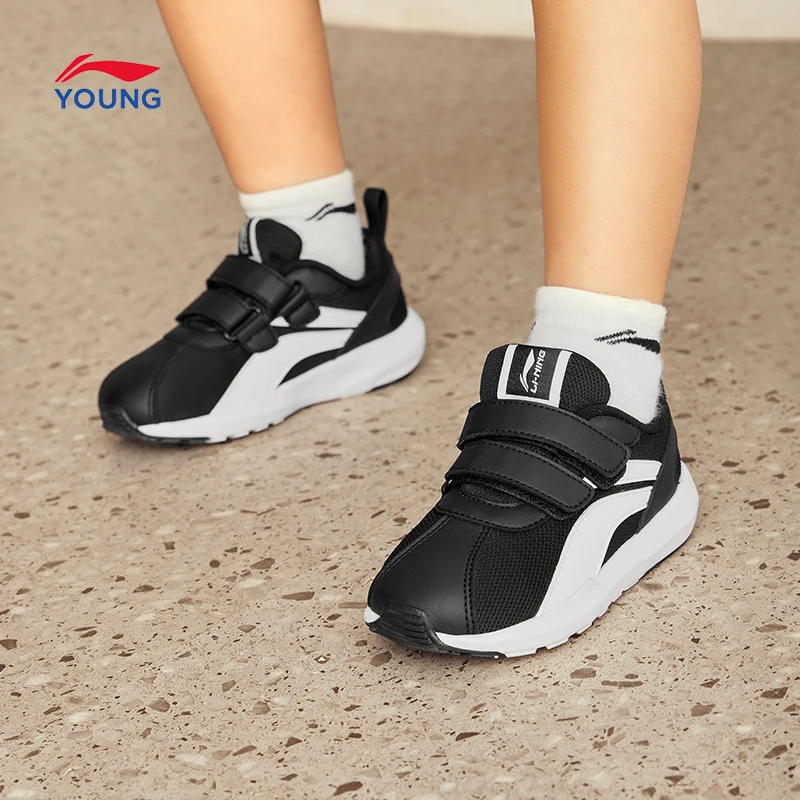 李宁儿童男女小童新款休闲鞋时尚经典轻质耐磨运动鞋YKAP148