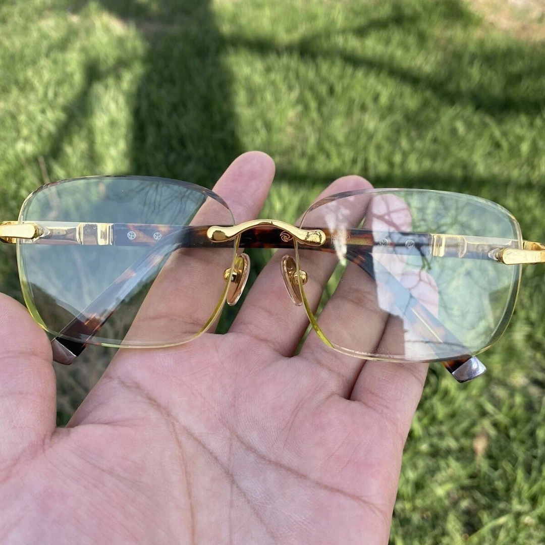 F.竹叶青石头眼镜方圆款