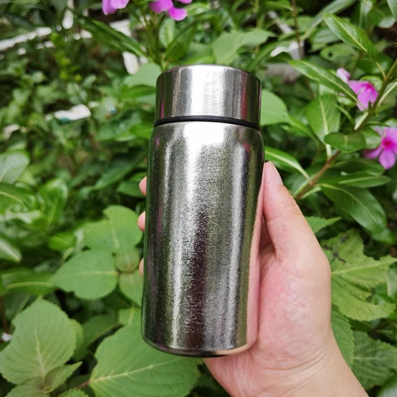 纯钛200ml双层保温不带茶隔精致户外便携口袋杯车载旅行高档