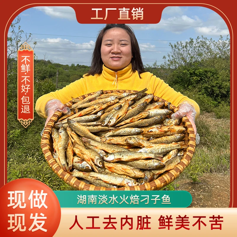 湖南特产火焙鱼鲜香柴火鱼干农家自制腊鱼叼子鱼烟熏淡水小鱼干货