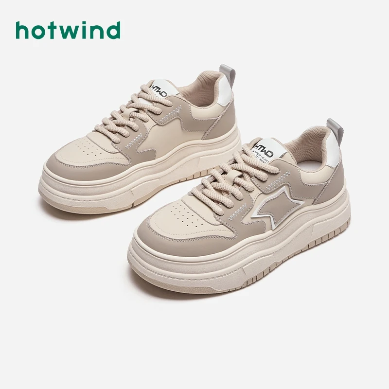 热风2024年春季新款女士时尚休闲鞋H13W4517