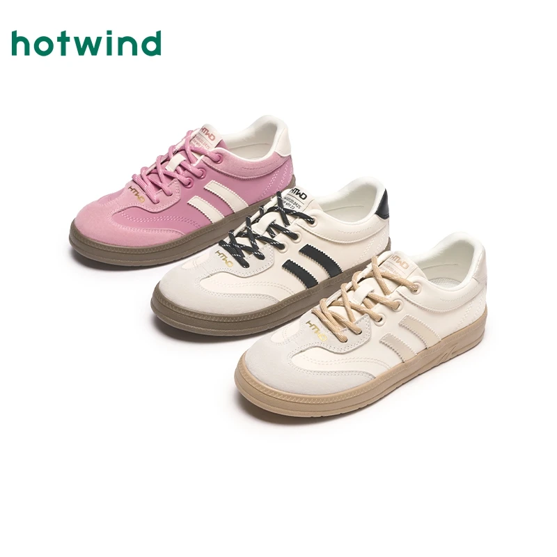 【热风】厚底德训鞋春季新款女士时尚休闲鞋H14W25547