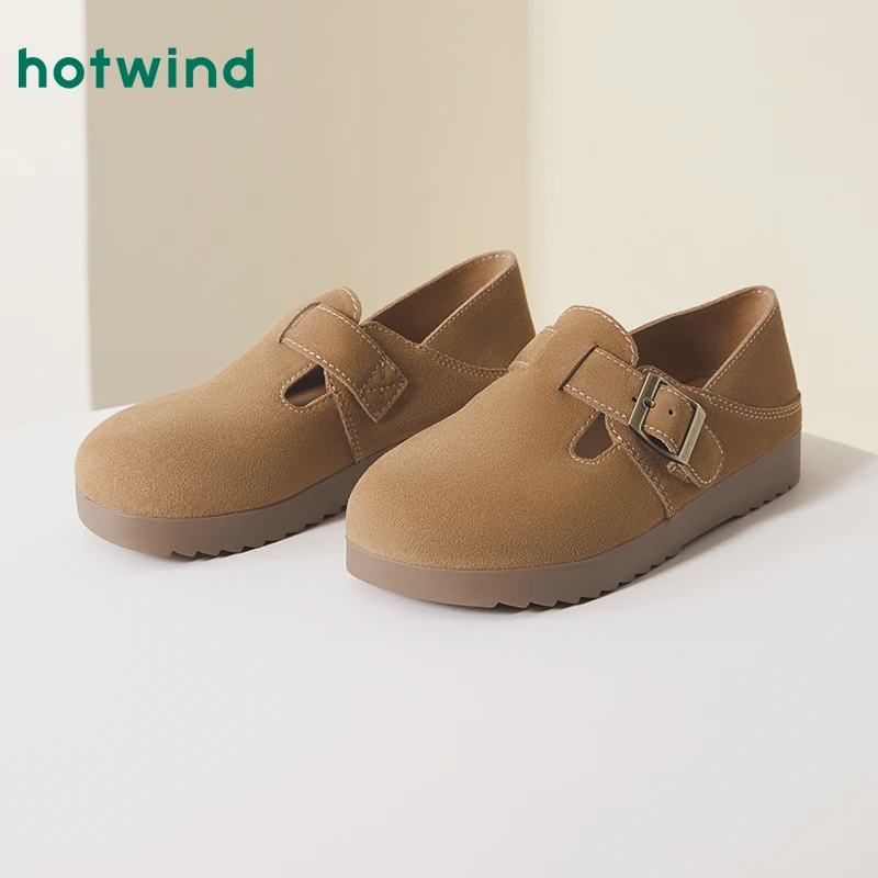 热风2024年秋季新款女士时尚休闲鞋H02W4322