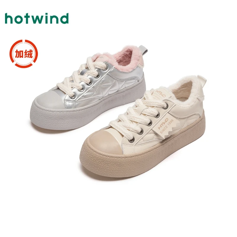 热风2024年冬季新款女士时尚休闲鞋H92W4805