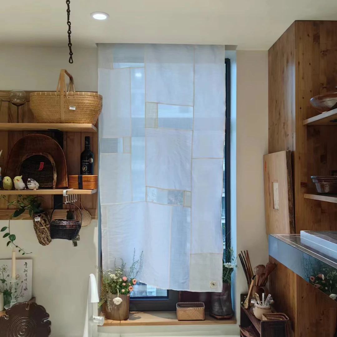 花间事定制款拼布窗帘 1.5*0.8