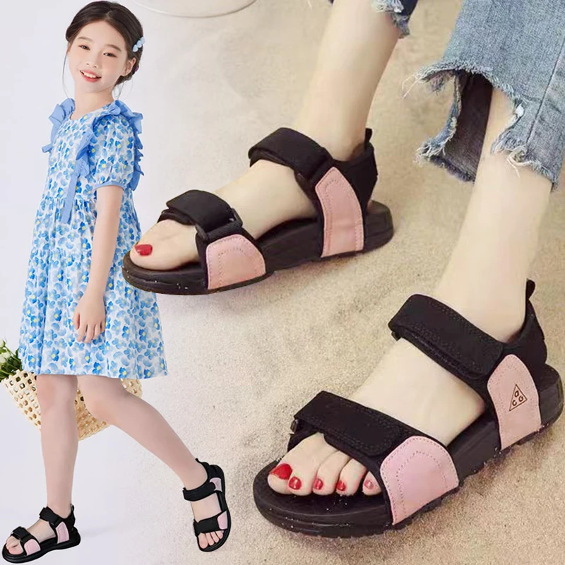 女童凉鞋2025夏季新儿童运动凉鞋休闲大童软底防滑沙滩鞋女孩童鞋