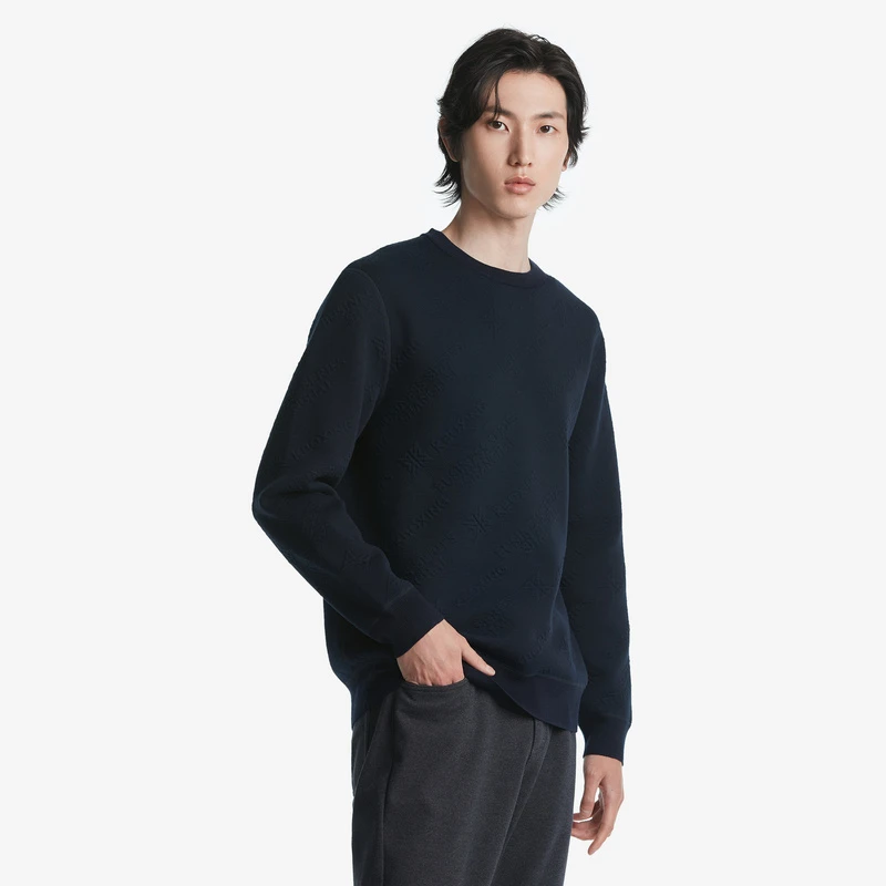 【莫代尔】劲霸男装时尚休闲百搭男士打底衫圆领针织衫|BYYT4996