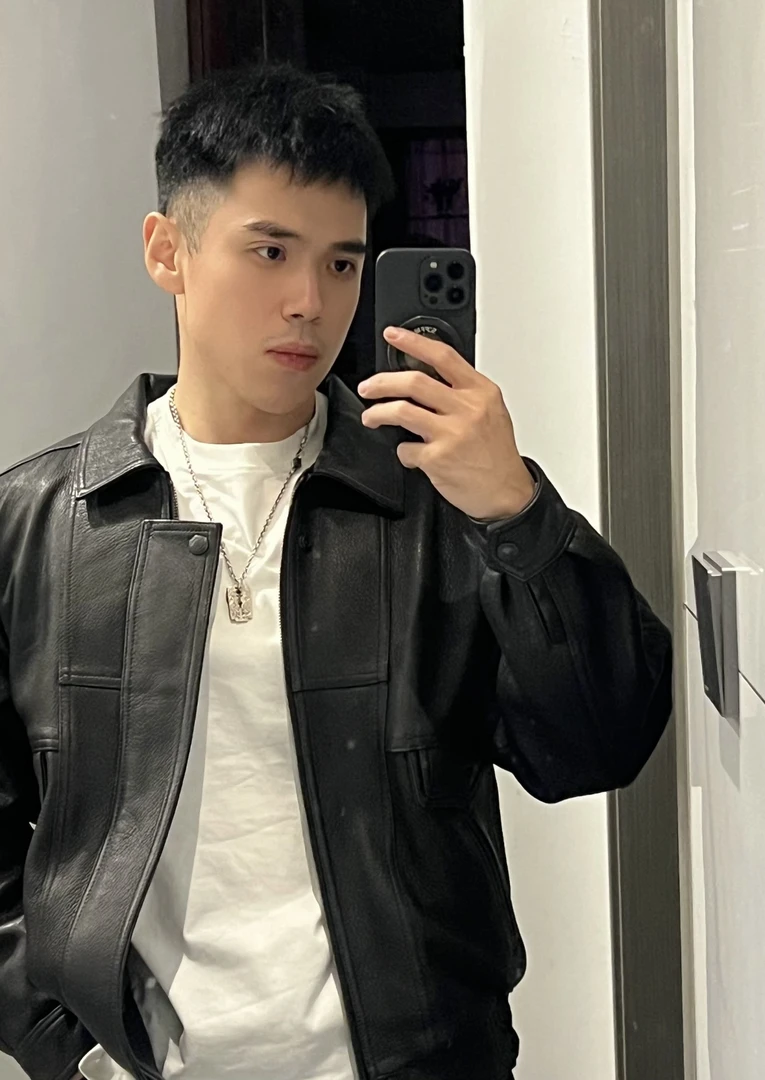 直播福利皮衣鹿港风设计师  小破皮