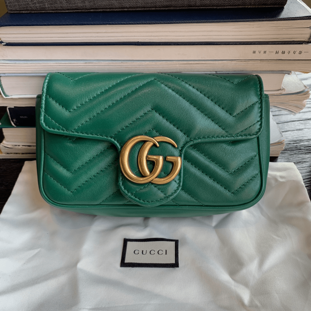 95新 GUCCI/古驰 /mini马蒙 祖母绿/sp20028