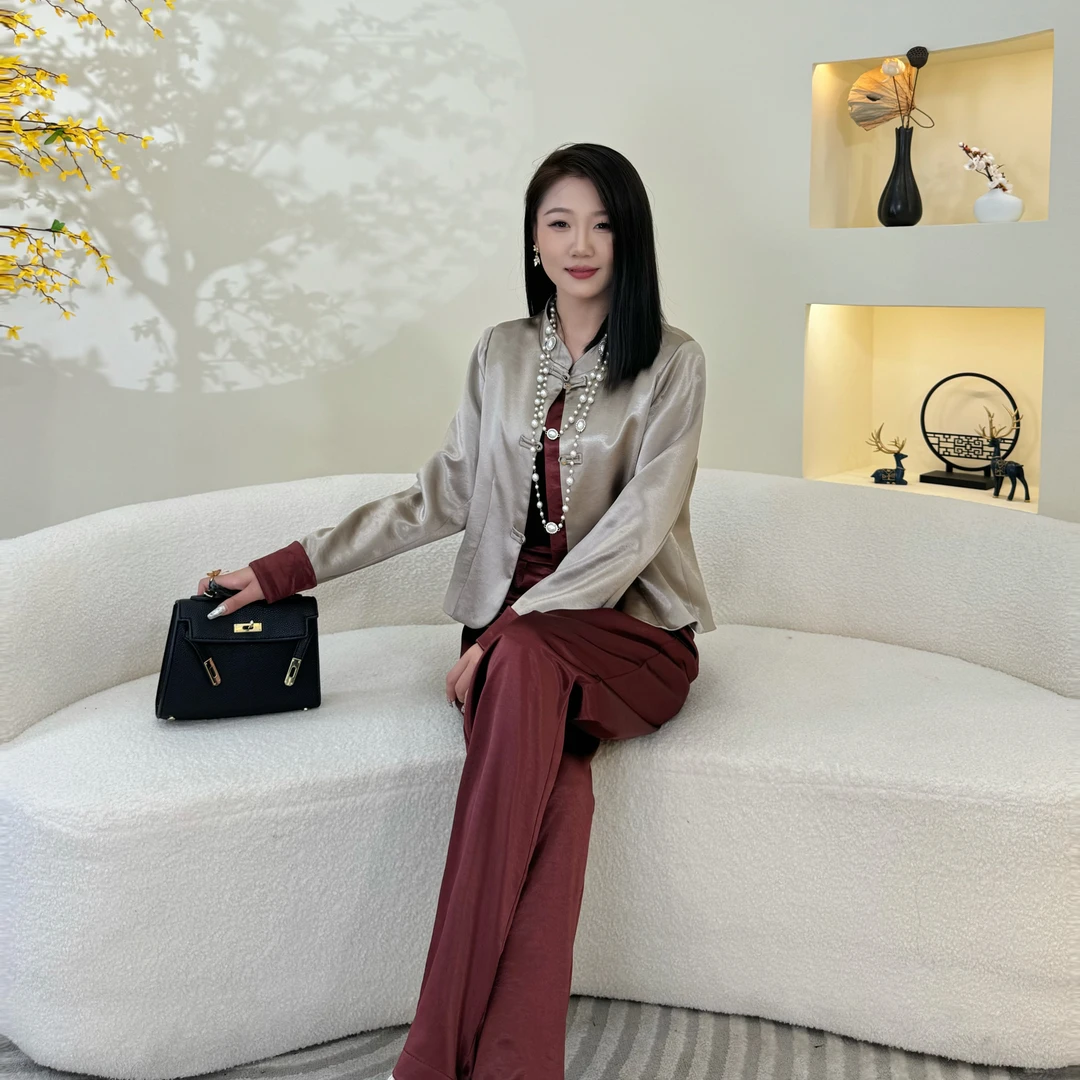 【国色天香】秋季新中式显瘦复古轻奢时尚气质外套88款