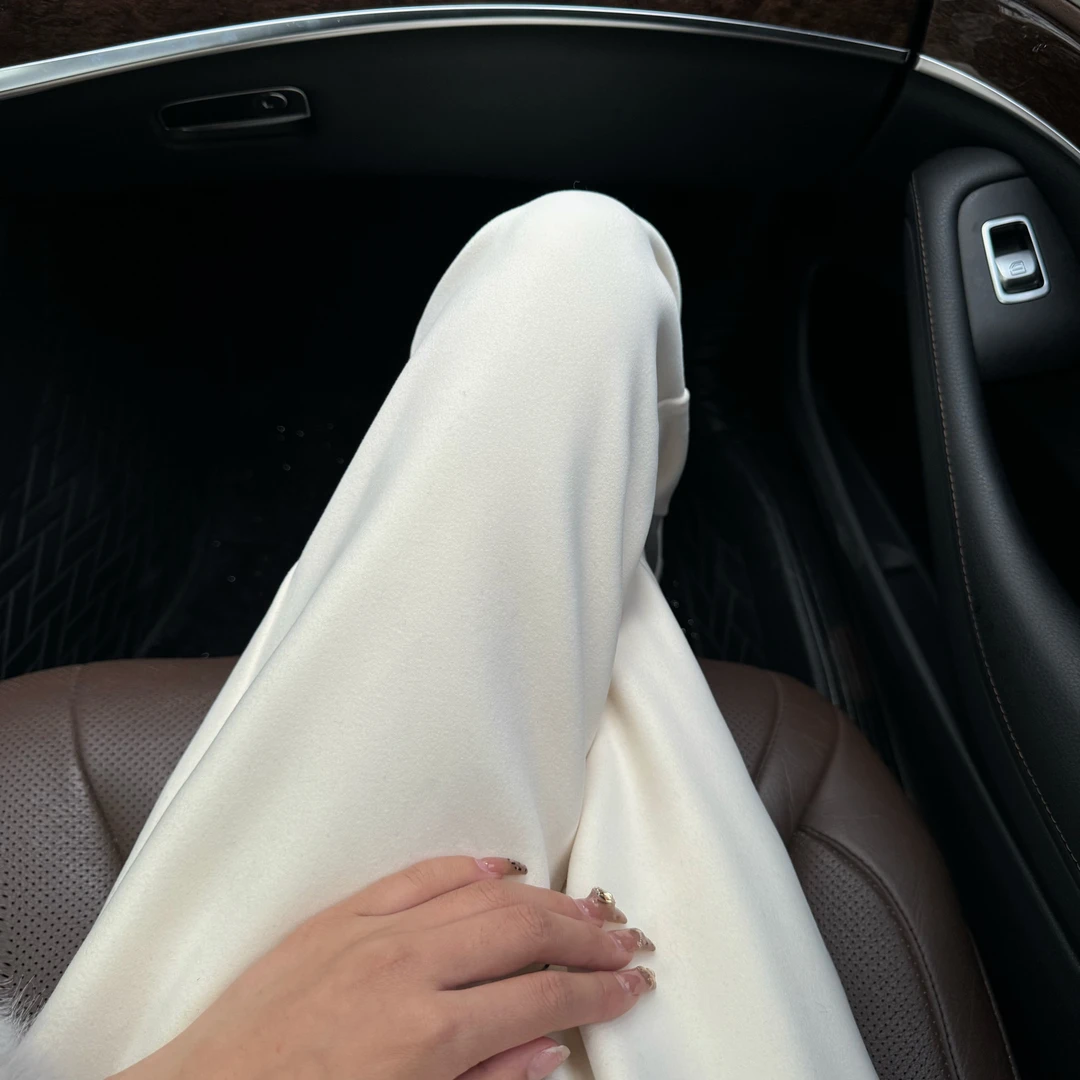 【双面德绒神裤】2024年秋冬新款加厚时尚百搭松紧腰直筒裤1778-9