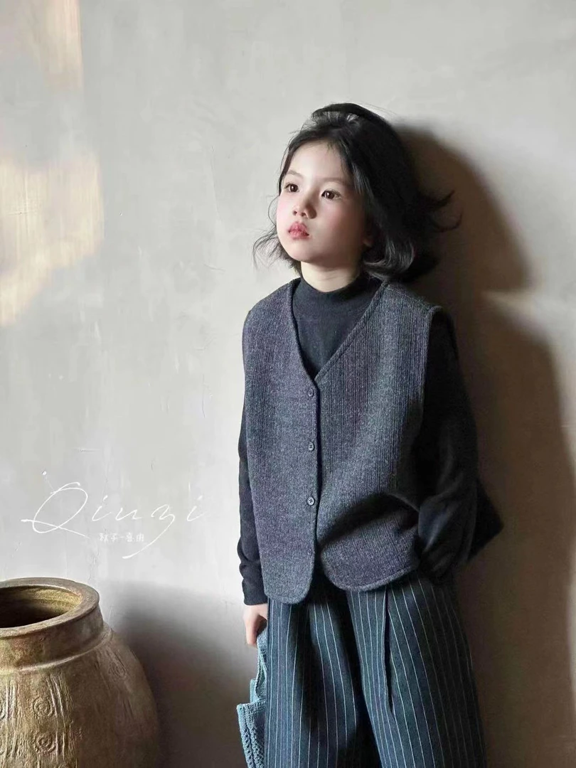 喜柚28025童装秋冬款女童三件套装加厚