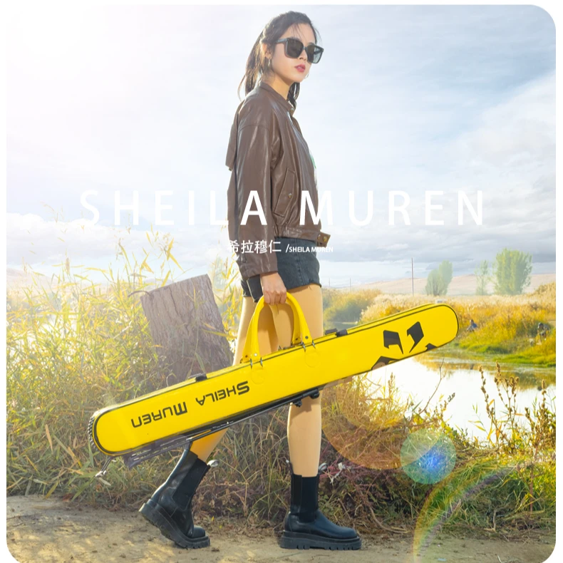 希拉穆仁鱼竿包轻便型渔具钓鱼包双层手提便携多功能大容量防水