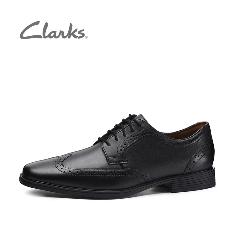 Clarks其乐男士德比鞋英伦风布洛克雕花商务正装皮鞋四季款结婚鞋