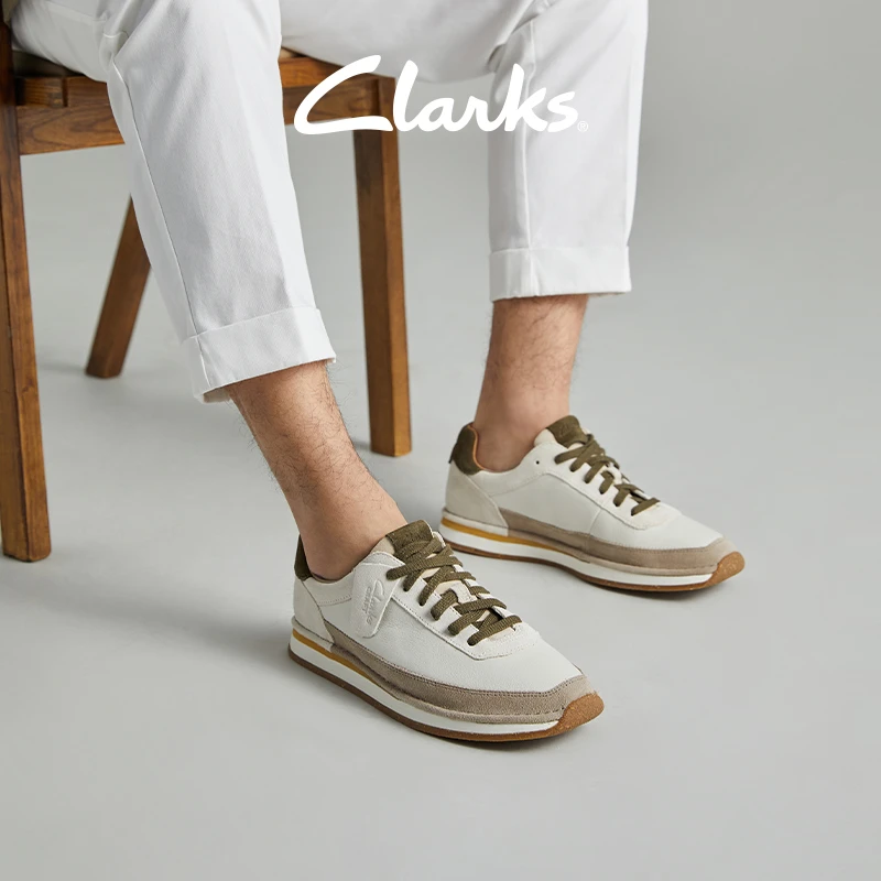 【流光风】Clarks其乐艺动系列情侣款简约通勤小白鞋舒适休闲男