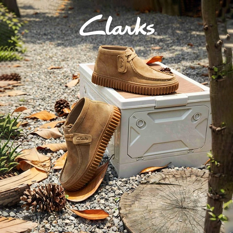 Clarks其乐街头系列男鞋经典中帮饼干鞋袋鼠系带鞋靴透气不闷脚