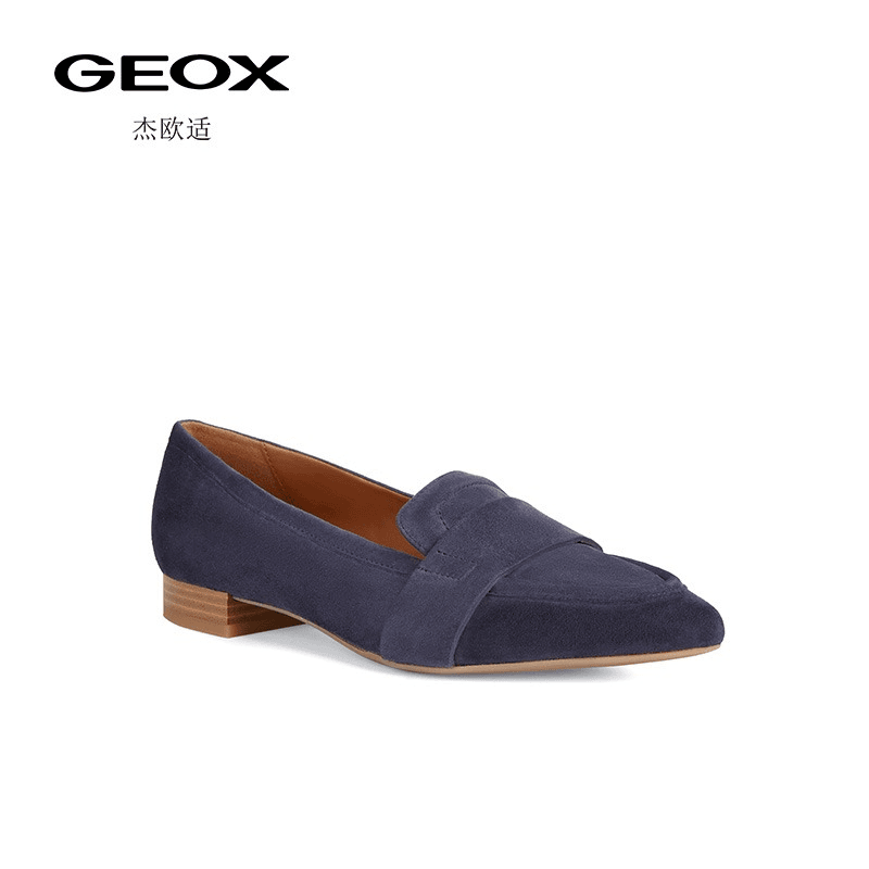 GEOX杰欧适2023年春夏新款女鞋商务休闲舒适百搭芭蕾舞鞋D359BA