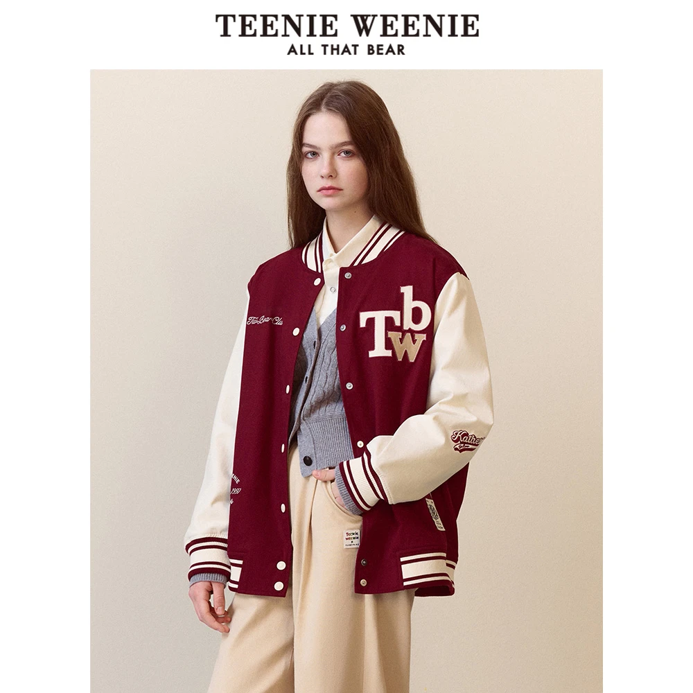TeenieWeenie小熊2023年新款citywarm棒球服撞色外套TTJJ234901P
