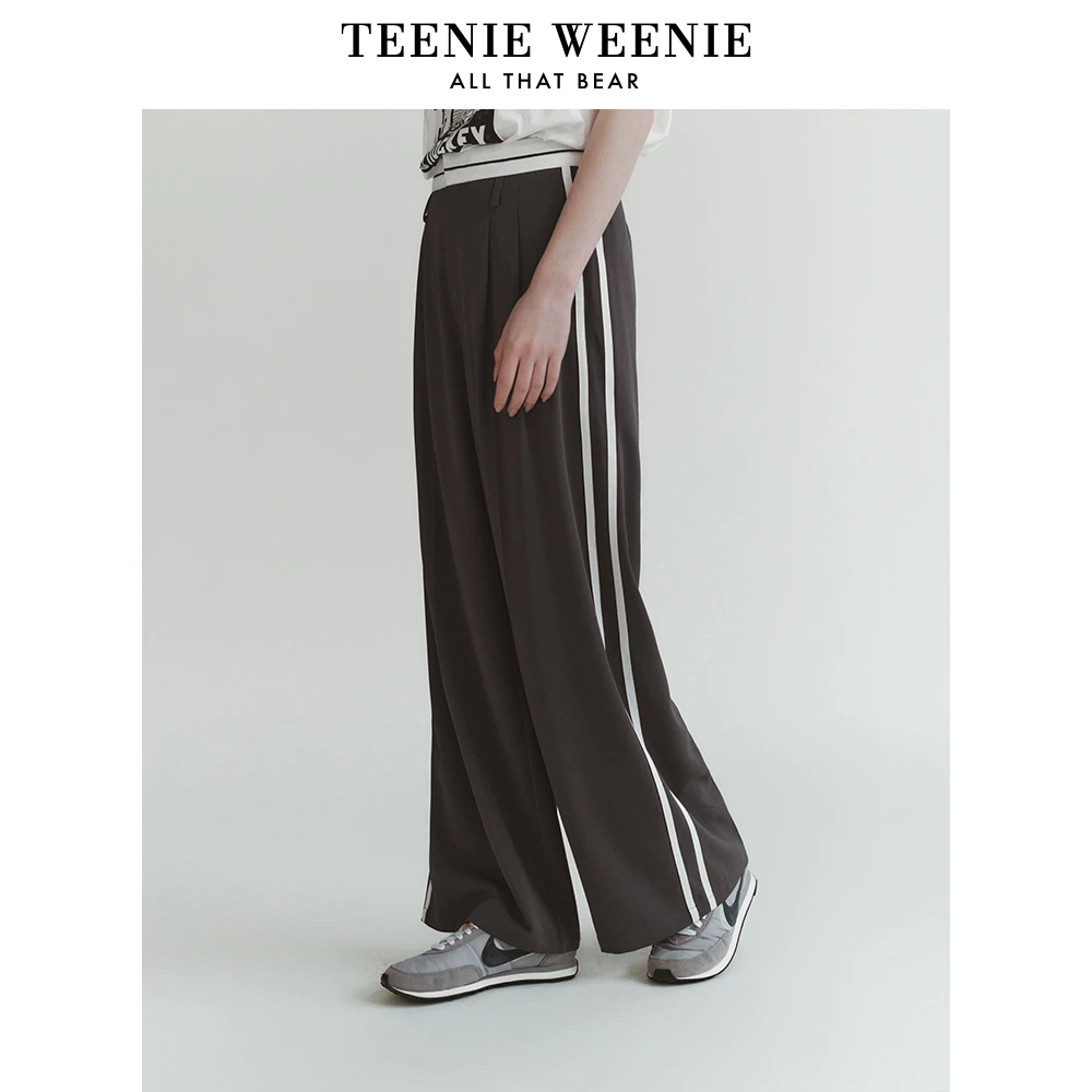 【赵老板专属】TeenieWeenie小熊24新款高能感微宽松阔腿休闲裤0561