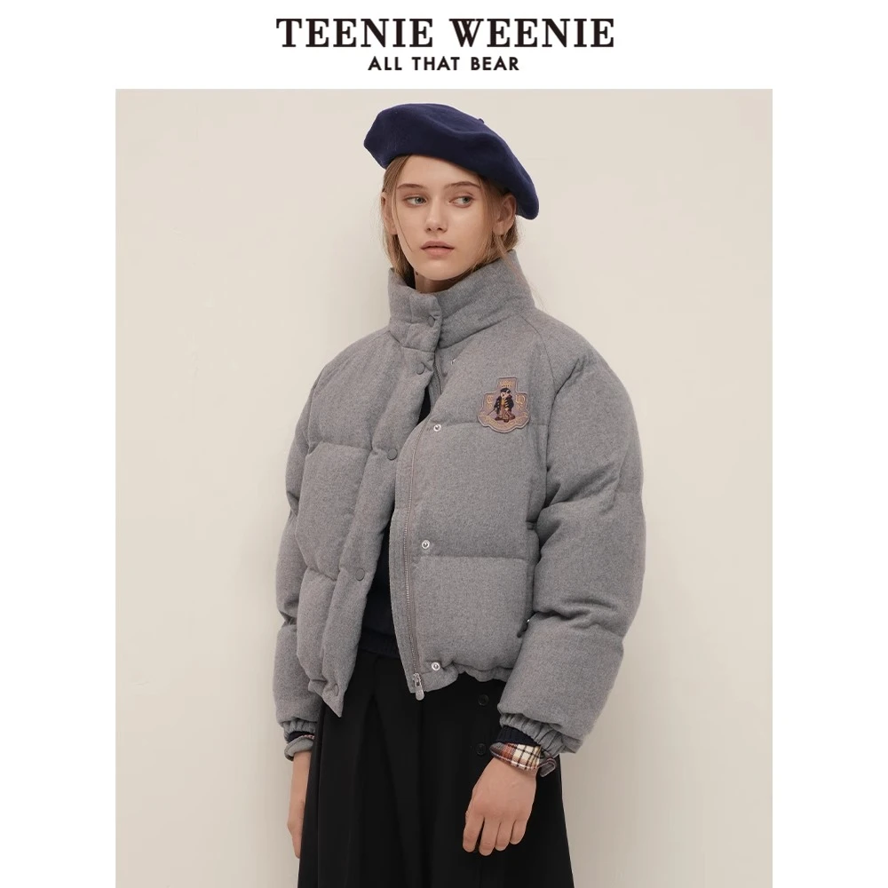 TeenieWeenie小熊2024绵羊毛混纺保暖好羽绒服面包服TTJD248T09N