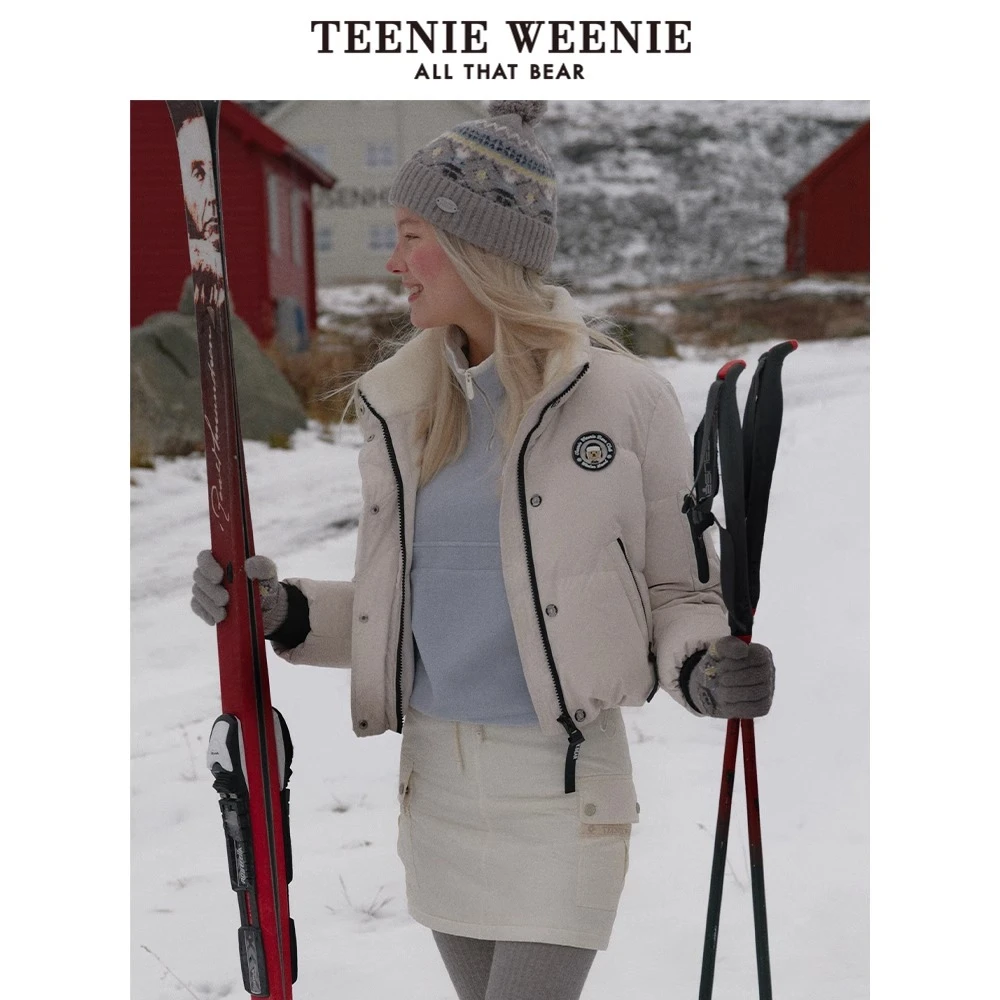 *TeenieWeenie小熊24休闲棉花糖羽绒服时尚短款上衣女TTJD244V07T