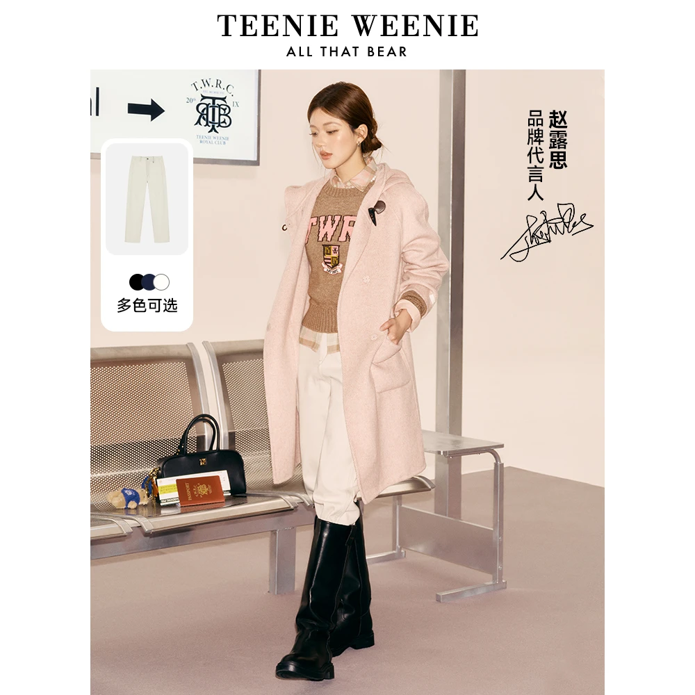 【赵老板专属】TeenieWeenie小熊九分牛仔萝卜裤长裤女0254
