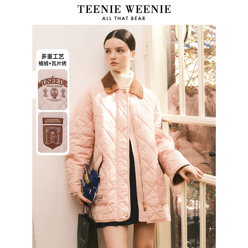 TeenieWeenie小熊2023秋citywarm新款棉服保暖外套女TTJP23J802I
