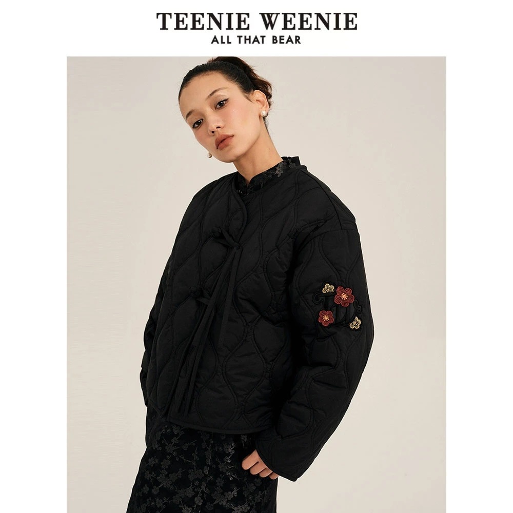 【赵老板专属】TeenieWeenie小熊25春优雅甜美大方舒适衔缝棉服0542