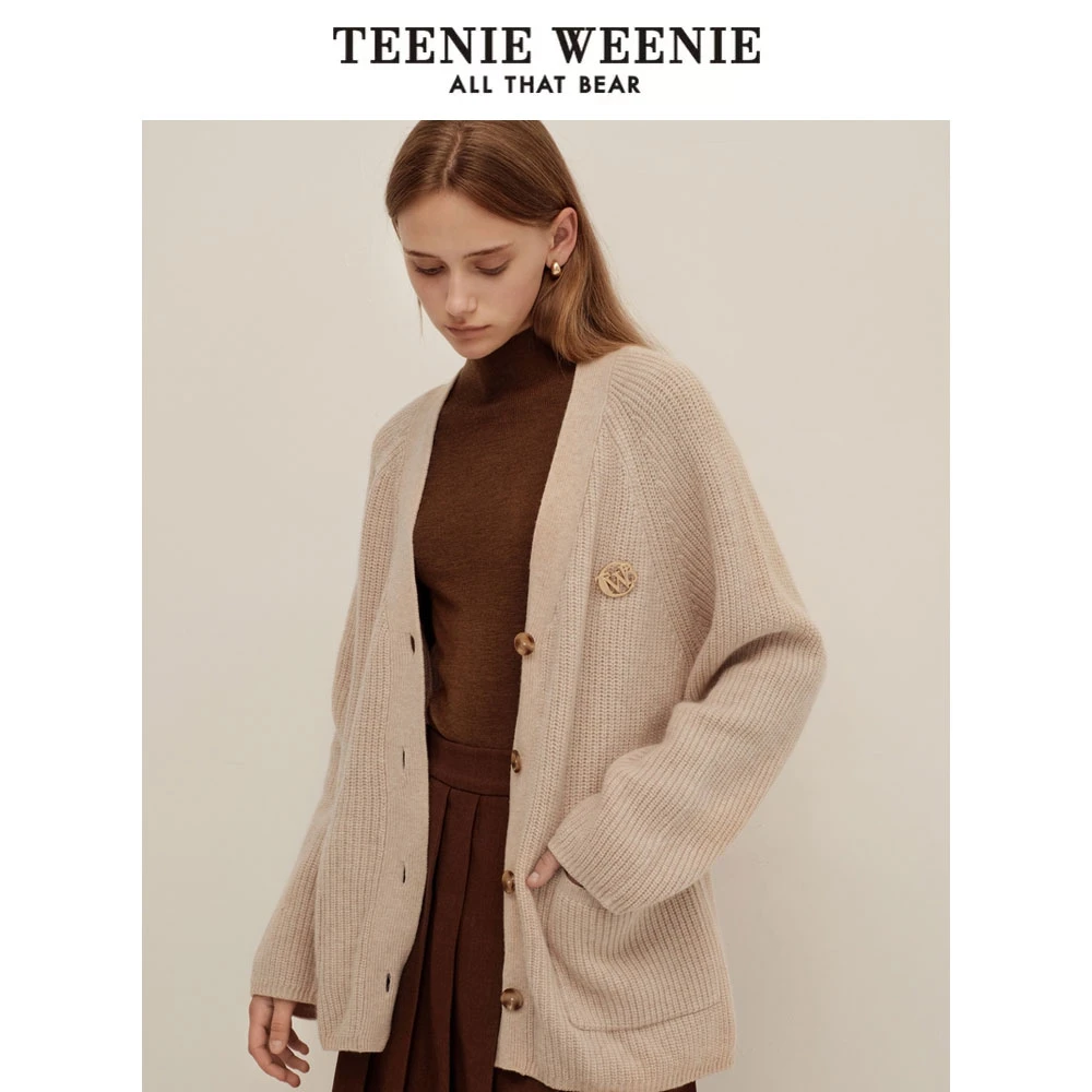 【达人专属】TeenieWeenie小熊雅丹风针织开衫TTCK248C14N