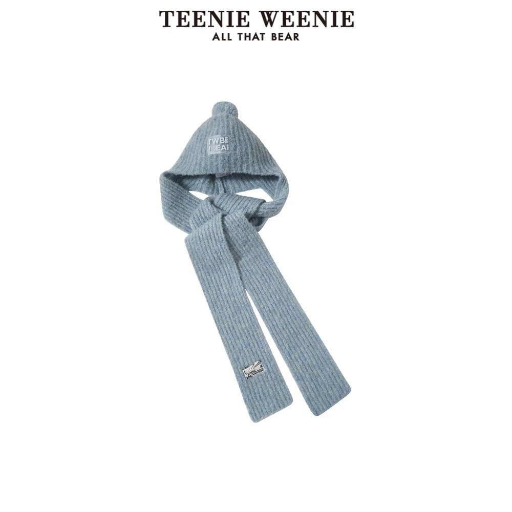 TeenieWeenie小熊字母帽子24围巾帽子一体舒适针织帽TTAC24FV01T